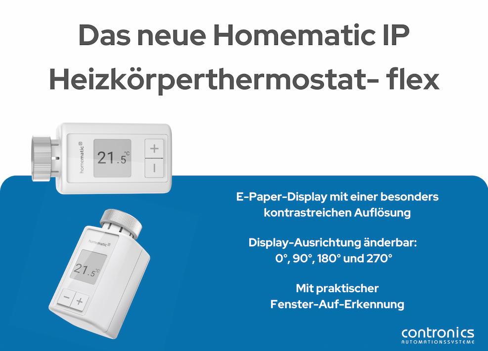 Intelligente Wärme für jedes Zuhause: Das neue Homematic IP Heizkörperthermostat - flex