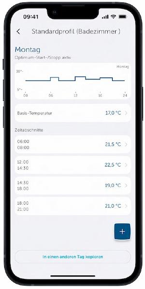 Heizkörperthermostat - flex - batteriefach 