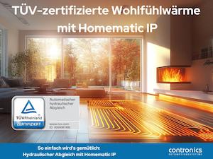 TÜV-zertifizierter hydraulischer Abgleich: Wohlfühlwärme mit Homematic IP - Beitragsvorschau