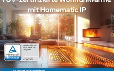 TÜV-zertifizierter hydraulischer Abgleich: Wohlfühlwärme mit Homematic IP